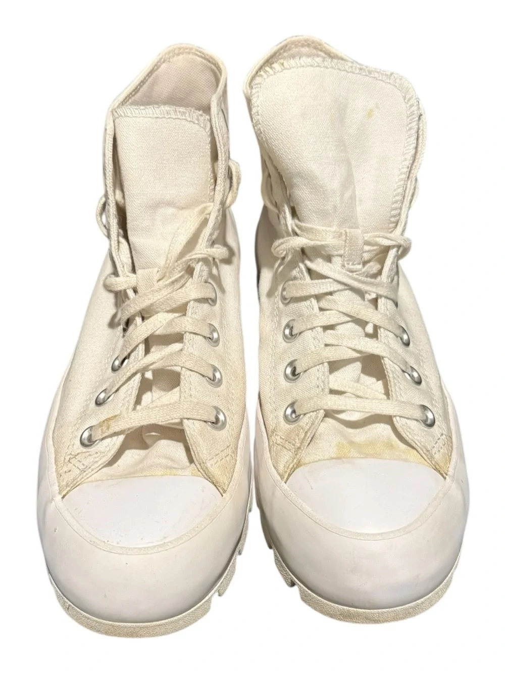 Converse Chuck Taylor All Star Hi Lugged High Top White Shoes Women's 10.5